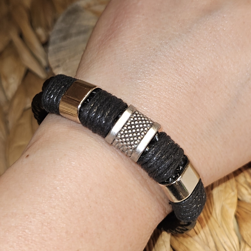Black and Silver Bracelet